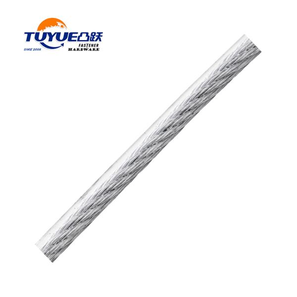 DIN3055 STEEL WIRE ROPE WITH PVC