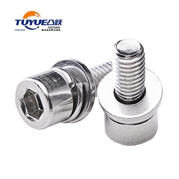 Stainless Steel Hex Socket Cap Head Screws With Flat Spring Washers