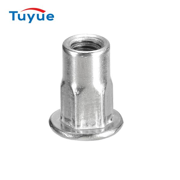 Flat Head Inner Half Hex body Rivet Nut