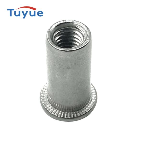 Flat Head Round Body Steel Rivet Nut