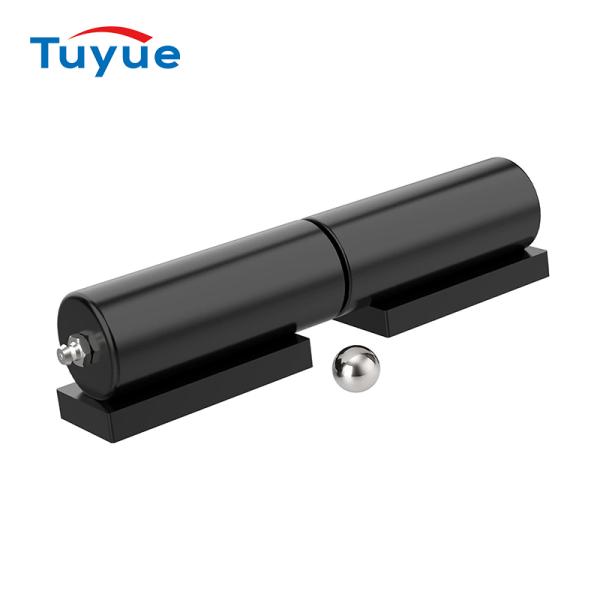 Heavy Duty Gate Hinges 5 Inches- 2 Pack Weld On Install Black Iron Barrel Hinge 450lbs Capacity for Swing Door Trailer Ramp Metal Driveway Gate Drive Gate