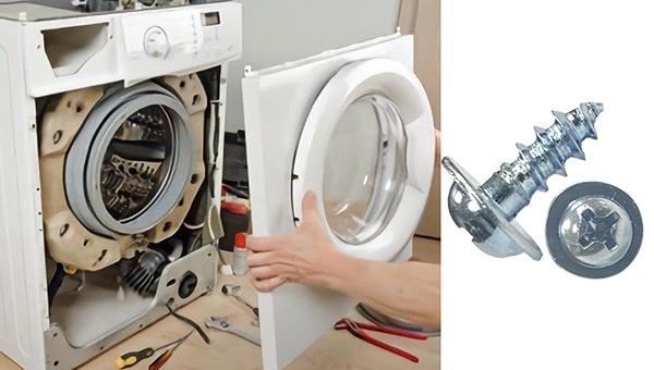 Fitting and connection process with plate of Round Head Washer Self Tapping Screws