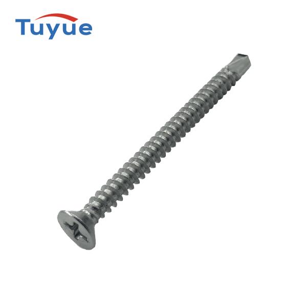Phillips Flat Head Self Drilling Screw With Wing nibs Under The Head