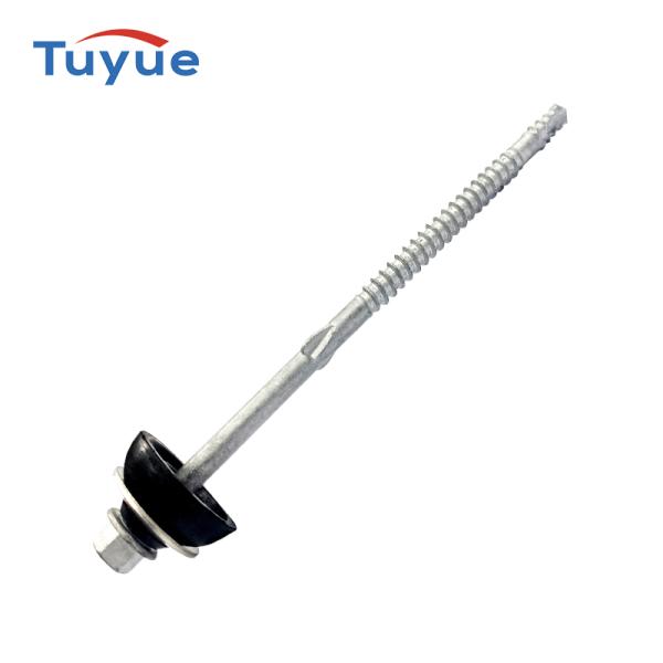 Ruspert Hex Flange Head Pointed Cut Tail Bi-metal Self Drilling Screws EPDM Washer
