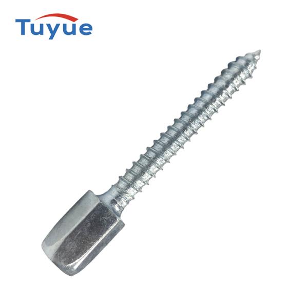 White zinc concrete anchors, wooden anchors, concrete threaded rod supports